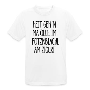 Ziguri, Löwenzahn Zigurikaffee - Männer T-Shirt atmungsaktiv - Weiß - Vorne - AI Model Male 185 dark (185cm)