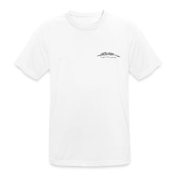 feather - Men's Breathable T-Shirt - white - Front - AI Model Male 185 dark (185cm)