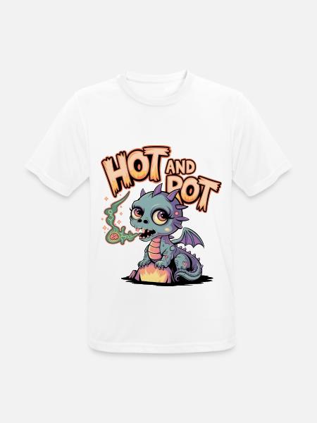 Chaud et pourri - T-shirt respirant Homme - blanc