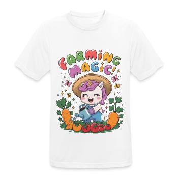 Farming Magic! - Men's Breathable T-Shirt - white - Front - AI Model Male 185 dark (185cm)