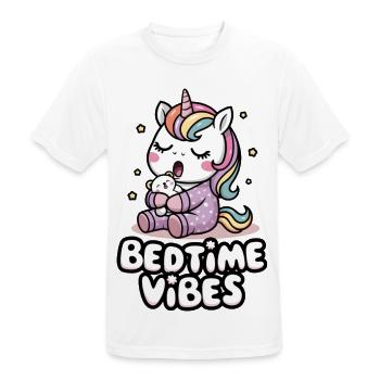 Gute-Nacht-Vibes - Männer T-Shirt atmungsaktiv - Weiß - Vorne - AI Model Male 185 dark (185cm)