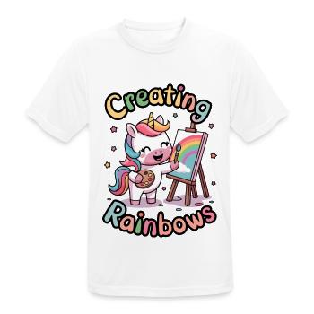 Creating Rainbows - Men's Breathable T-Shirt - white - Front - AI Model Male 185 dark (185cm)