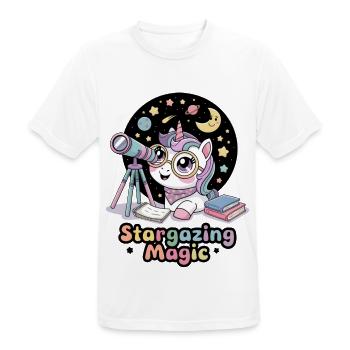 Stargazing Magic - Men's Breathable T-Shirt - white - Front - AI Model Male 185 dark (185cm)