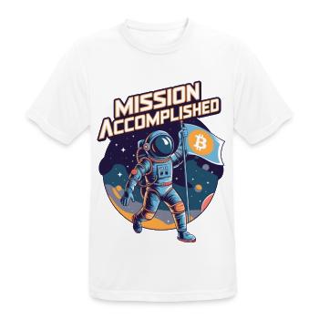 Mission erfüllt - Männer T-Shirt atmungsaktiv - Weiß - Vorne - AI Model Male 185 dark (185cm)