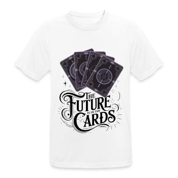 The Future Is In The Cards - Men's Breathable T-Shirt - white - Front - AI Model Male 185 dark (185cm)