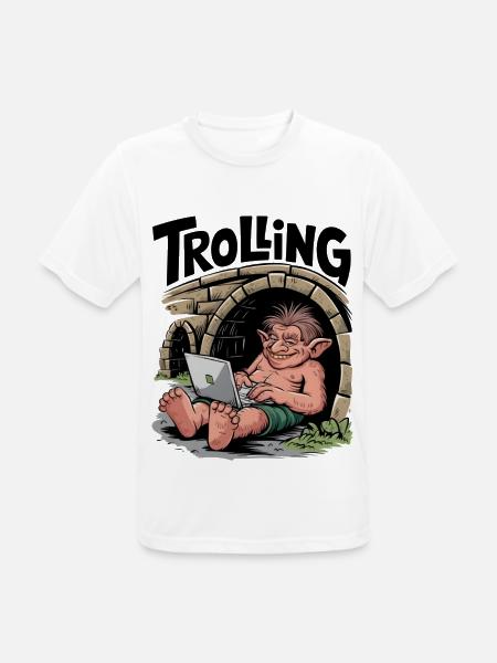 Trolling - Men's Breathable T-Shirt - white