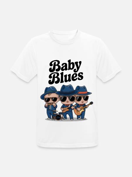 Baby Blues - T-shirt respirant Homme - blanc