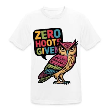 Null Hupen gegeben - Männer T-Shirt atmungsaktiv - Weiß - Vorne - AI Model Male 185 dark (185cm)