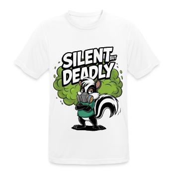 Silent But Deadly - Men's Breathable T-Shirt - white - Front - AI Model Male 185 dark (185cm)