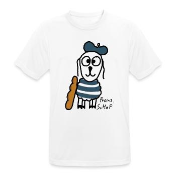 Französisch ScHoF - Männer T-Shirt atmungsaktiv - Weiß - Vorne - AI Model Male 185 dark (185cm)