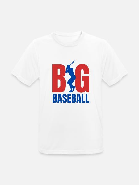 Baseball BIG - Men's Breathable T-Shirt - white