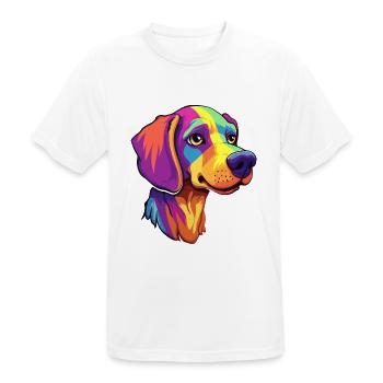 Alano Español Hunderasse Cartoon Kawaii Illustratio - Männer T-Shirt atmungsaktiv - Weiß - Vorne - AI Model Male 185 dark (185cm)