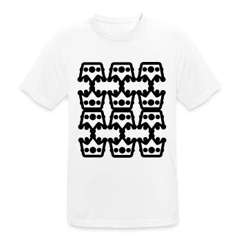 lampe-Type- design - T-shirt respirant Homme - blanc - Devant - AI Model Male 185 dark (185cm)