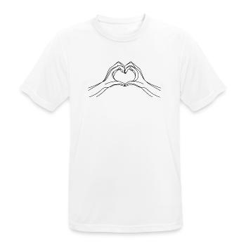 Sincère - T-shirt respirant Homme - blanc - Devant - AI Model Male 185 dark (185cm)