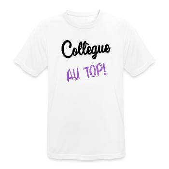 RETIREMENT. RETIREMENT. RETIRED. HAPPY RETIREMENT - Men's Breathable T-Shirt - white - Front - AI Model Male 185 dark (185cm)