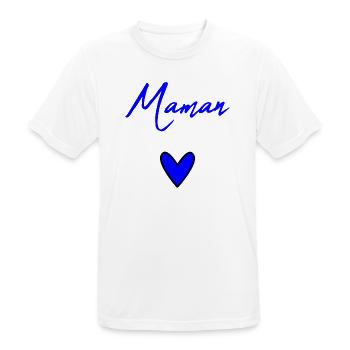 MUTTERTAG. SCHÖNEN MUTTERTAG. MAMA - Männer T-Shirt atmungsaktiv - Weiß - Vorne - AI Model Male 185 dark (185cm)
