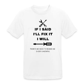 Handyman - Men's Breathable T-Shirt - white - Front - AI Model Male 185 dark (185cm)
