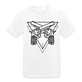 Skrupelloser Revolver Kartellboss - Männer T-Shirt atmungsaktiv - Weiß - Vorne - AI Model Male 185 dark (185cm)