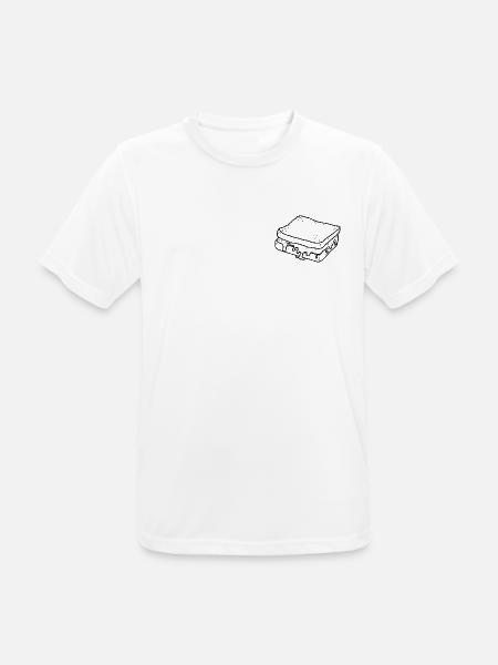 Käsetoast – Minimalistisches Foodie Design - Männer T-Shirt atmungsaktiv - Weiß