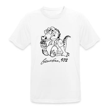 Georges Basic Schwarz - Männer T-Shirt atmungsaktiv - Weiß - Vorne - AI Model Male 185 dark (185cm)