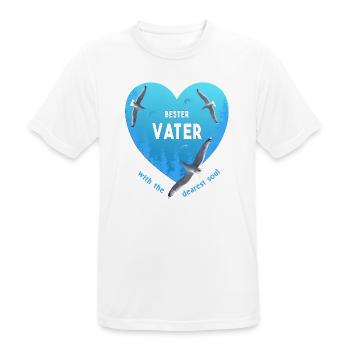 bester Vater - Männer T-Shirt atmungsaktiv - Weiß - Vorne - AI Model Male 185 dark (185cm)