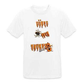 Süßes oder Saures suesses oder saures - Männer T-Shirt atmungsaktiv - Weiß - Vorne - AI Model Male 185 dark (185cm)