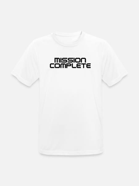 Mission Complete - Männer T-Shirt atmungsaktiv - Weiß
