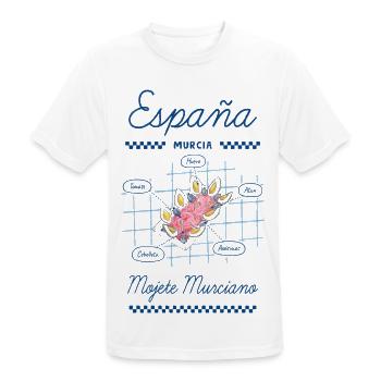 Murcianisches Mojete - Männer T-Shirt atmungsaktiv - Weiß - Vorne - AI Model Male 185 dark (185cm)