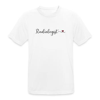 Radiologe Gift - Männer T-Shirt atmungsaktiv - Weiß - Vorne - AI Model Male 185 dark (185cm)