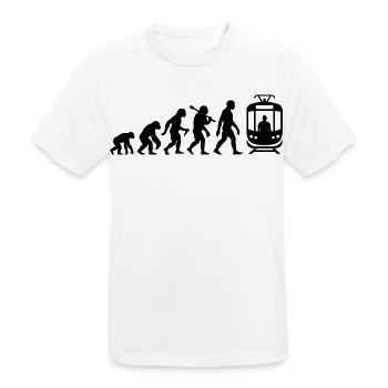 Straßenbahn Evolution Tram Für Straßenbahnfahrer - Männer T-Shirt atmungsaktiv - Weiß - Vorne - AI Model Male 185 dark (185cm)