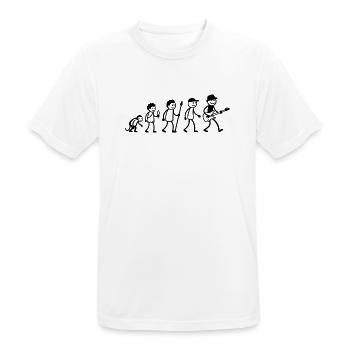 E-Gitarre Gitarristen Gitarrenspieler Musiker - Männer T-Shirt atmungsaktiv - Weiß - Vorne - AI Model Male 185 dark (185cm)