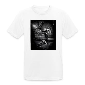 Night Trash Panda Crew Vintage Wildlife Club - Männer T-Shirt atmungsaktiv - Weiß - Vorne - AI Model Male 185 dark (185cm)