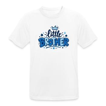 Little Brother - Kleiner Bruder - Geschwister - Männer T-Shirt atmungsaktiv - Weiß - Vorne - AI Model Male 185 dark (185cm)