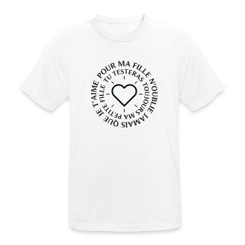 Für meine Tochter wirst du immer Marmelade testen und vergessen... - Männer T-Shirt atmungsaktiv - Weiß - Vorne - AI Model Male 185 dark (185cm)