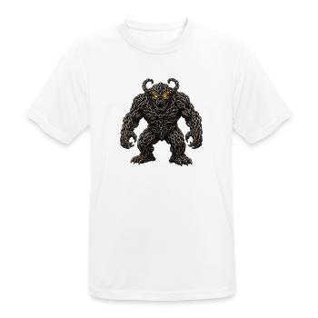 Epischer Rostketten-Monsterdämon - Männer T-Shirt atmungsaktiv - Weiß - Vorne - AI Model Male 185 dark (185cm)