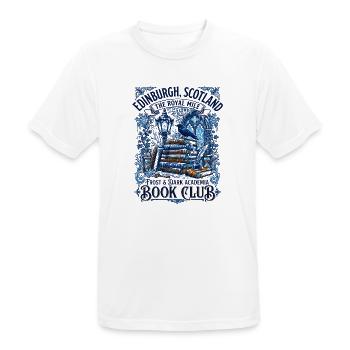 The Edinburgh Scotland Frost And Dark Academia - Männer T-Shirt atmungsaktiv - Weiß - Vorne - AI Model Male 185 dark (185cm)