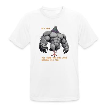 Big Talk for someone who just washed his car - Männer T-Shirt atmungsaktiv - Weiß - Vorne - AI Model Male 185 dark (185cm)