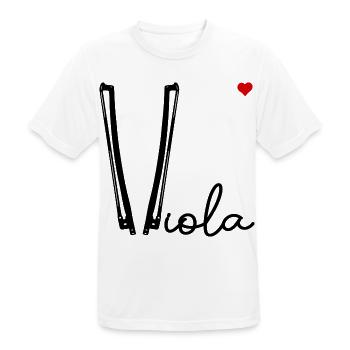 Viola-Bogen-Liebe - Männer T-Shirt atmungsaktiv - Weiß - Vorne - AI Model Male 185 dark (185cm)
