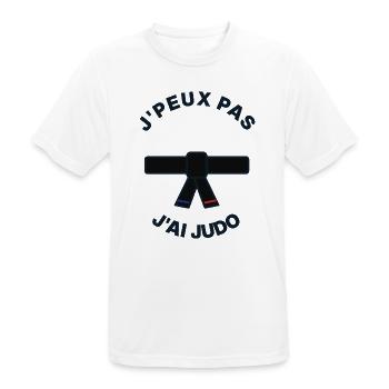 I Can't I Judo - Judoka Humor-Geschenk - Männer T-Shirt atmungsaktiv - Weiß - Vorne - AI Model Male 185 dark (185cm)