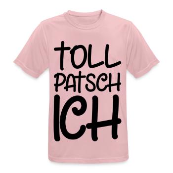 Tollpatsch Ich tollpatschig lustig tollpatschich - Männer T-Shirt atmungsaktiv - Rosa - Vorne - AI Model Male 185 dark (185cm)