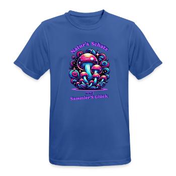 Miracle du champignon magique - T-shirt respirant Homme - bleu royal - Devant - AI Model Male 185 dark (185cm)