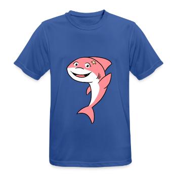 Hai Süß, Süßer Hai - Männer T-Shirt atmungsaktiv - Royalblau - Vorne - AI Model Male 185 dark (185cm)