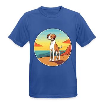 Alano Español Hund Rasse Cartoon Kawaii Clipart Hund - Männer T-Shirt atmungsaktiv - Royalblau - Vorne - AI Model Male 185 dark (185cm)