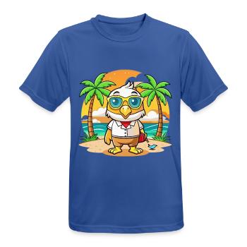 Hawk Lustige Cartoon Sommer Strand Sonnenbrille - Männer T-Shirt atmungsaktiv - Royalblau - Vorne - AI Model Male 185 dark (185cm)