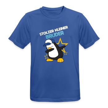 Stolzer Kleiner Bruder - Männer T-Shirt atmungsaktiv - Royalblau - Vorne - AI Model Male 185 dark (185cm)