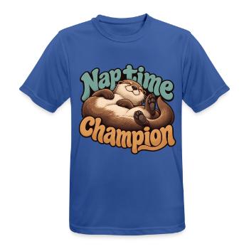 Amerikanischer Otter - Männer T-Shirt atmungsaktiv - Royalblau - Vorne - AI Model Male 185 dark (185cm)