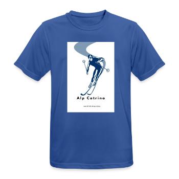 Ski_Club_Flyer_Design_Template_1793025628375 - Männer T-Shirt atmungsaktiv - Royalblau - Vorne - AI Model Male 185 dark (185cm)