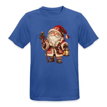 Weihnachts-Domovoi-Slawisches Hausgeist-Design - Männer T-Shirt atmungsaktiv - Royalblau - Vorne - AI Model Male 185 dark (185cm)