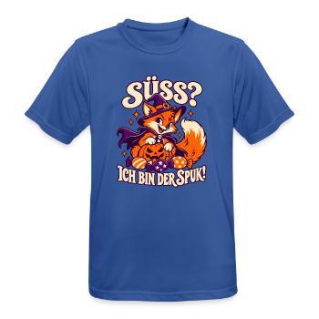 Süß ich bin der Spuk Fuchs - Männer T-Shirt atmungsaktiv - Royalblau - Vorne - AI Model Male 185 dark (185cm)