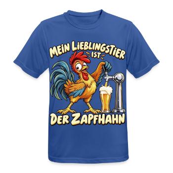 Mein Lieblingstier ist der Zapfhahn – Lustiger Bie - Männer T-Shirt atmungsaktiv - Royalblau - Vorne - AI Model Male 185 dark (185cm)